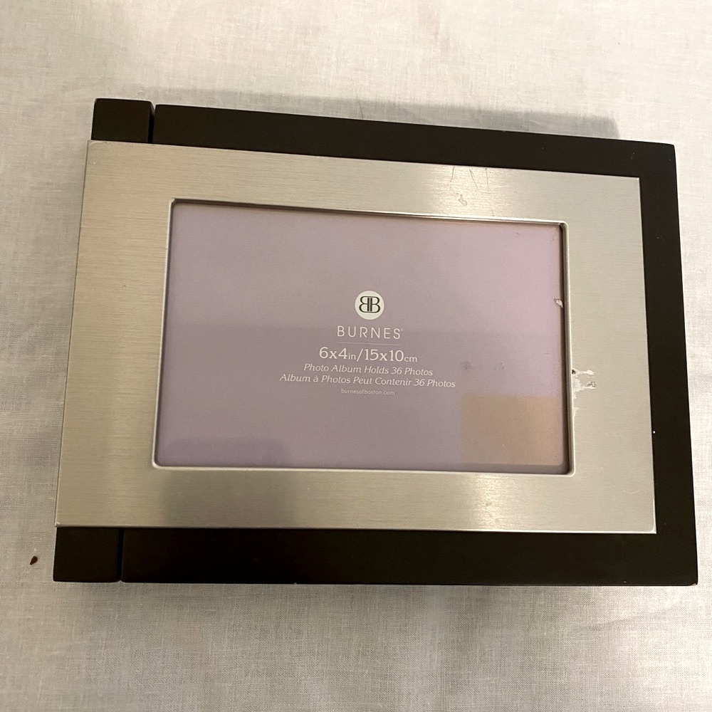 Black and Silver Storage Display Frame